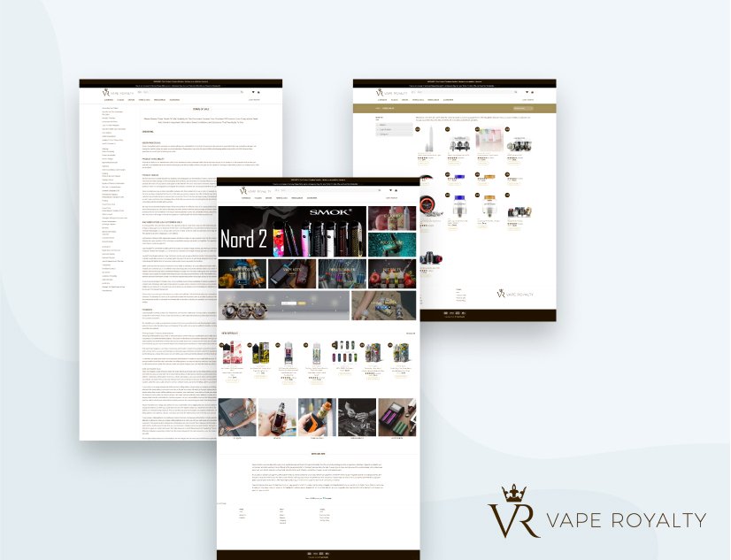 VAPE ROYALTY: Brand And E-Commerce Website