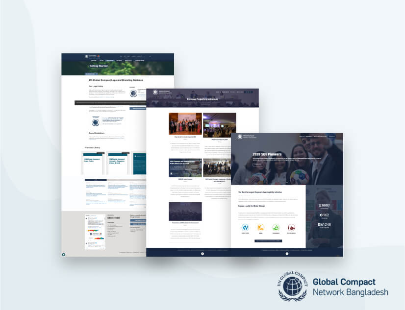 GLOBAL COMPACT NETWORK BANGLADESH: Website Development